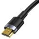 Кабель Baseus Cafule CADKLF-E01 HDMI to HDMI v2.0, позолоченные коннекторы, поддежка 4K, 32 канала аудио, длина 1м, чёрный