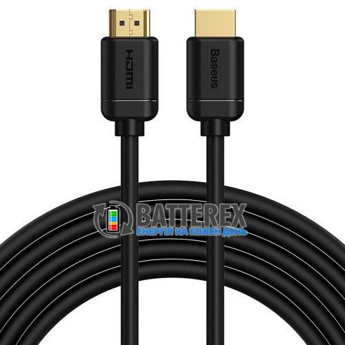 Кабель Baseus High Definition Series CAKGQ-B01 HDMI to HDMI v2.0, позолоченные коннекторы, поддежка 4K, 32 канала аудио, длина 2м, чёрный