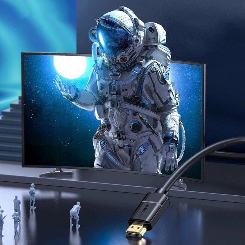 Кабель Baseus High Definition Series CAKGQ-B01 HDMI to HDMI v2.0, позолоченные коннекторы, поддежка 4K, 32 канала аудио, длина 2м, чёрный