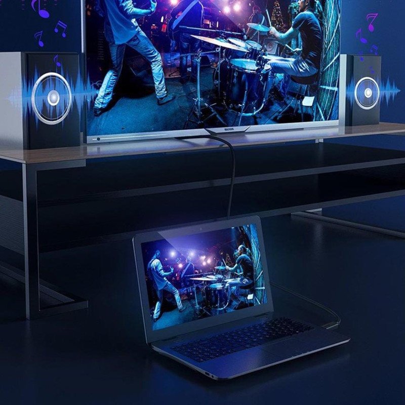Кабель Baseus High Definition Series CAKGQ-B01 HDMI to HDMI v2.0, позолоченные коннекторы, поддежка 4K, 32 канала аудио, длина 2м, чёрный