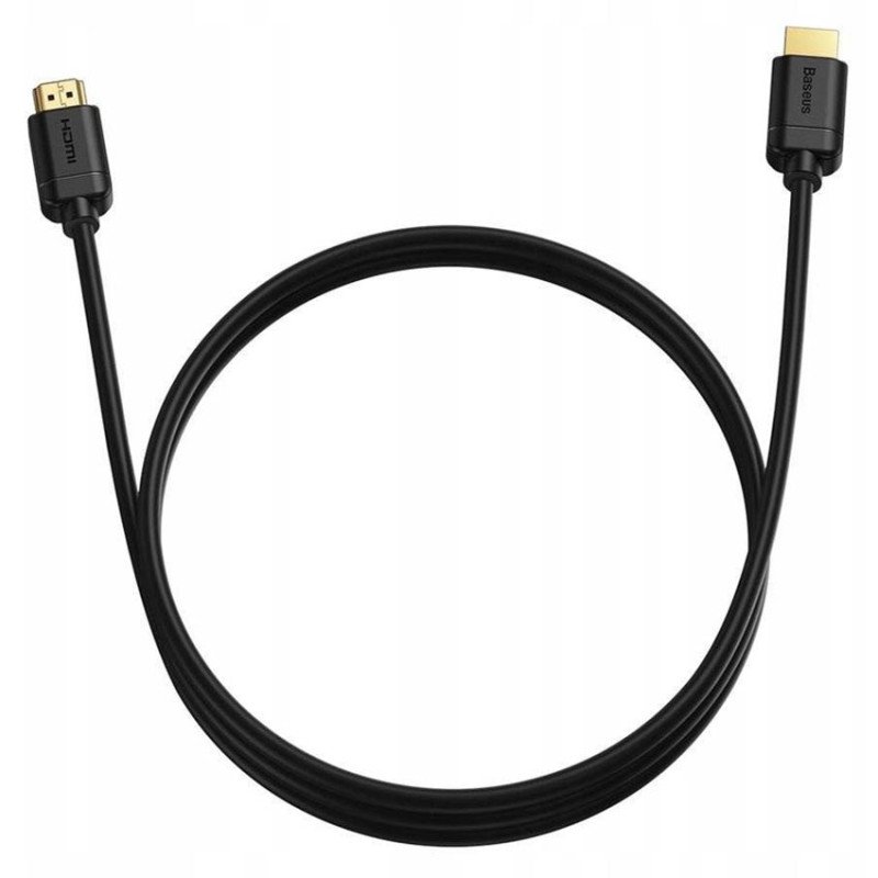 Кабель Baseus High Definition Series CAKGQ-B01 HDMI to HDMI v2.0, позолоченные коннекторы, поддежка 4K, 32 канала аудио, длина 2м, чёрный
