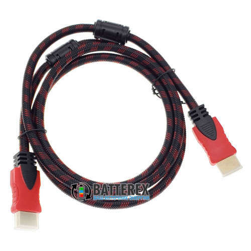 Кабель HDMI-HDMI red/black - длина 1.5м - версия 1.4V - 2 фильтра