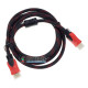 HDMI кабель HDMI-HDMI red/black - длина 1,8м - версия 1.4V - 2 фильтра