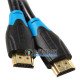 Кабель Vention HDMI to HDMI v2.0, позолоченные коннекторы, поддержка 4K, 32 канала аудио, длина 1.5 м, чёрный