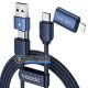 Кабель 4-в-1 Toocki X44 USB - Type-C - Lightning 3A 60W - довжина 1 м