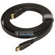 Кабель 4K HDMI плоский UGREEN ED015 UGR-70159 Flat Cable v2.0 2м чёрный, позолоченные коннекторы, поддежка 4K, 32 канала аудио