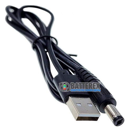 Кабель PowerPlant USB AM - DC 5.5x2.1, длина 1 метр