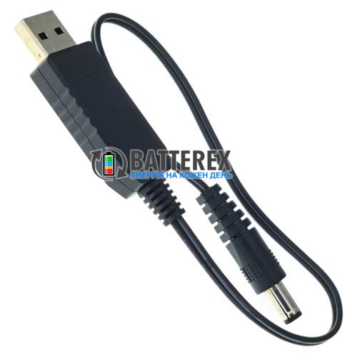 Кабель повышающий Soshine USB AM - DC 20V 5.5x2.1, длина 0.3 м
