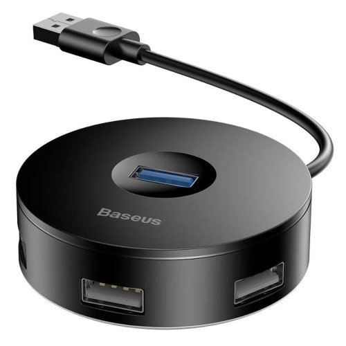 USB HUB Baseus Round Box C30A-03 CAHUB-F01 - хаб USB на 4 порта USB и 1 порт Micro-USB, длина 0.12 м