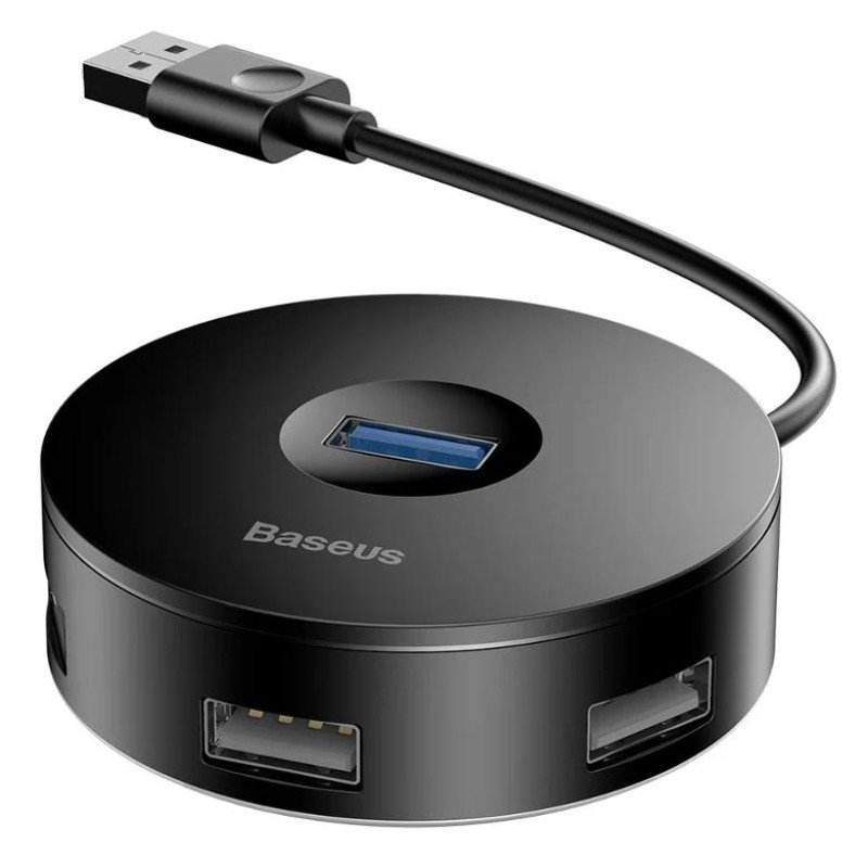 Хаб розгалуджувач USB 3.0 HUB Baseus Round Box C30A-03 CAHUB-F01 на 5 портів USB, довжина 0.12 м