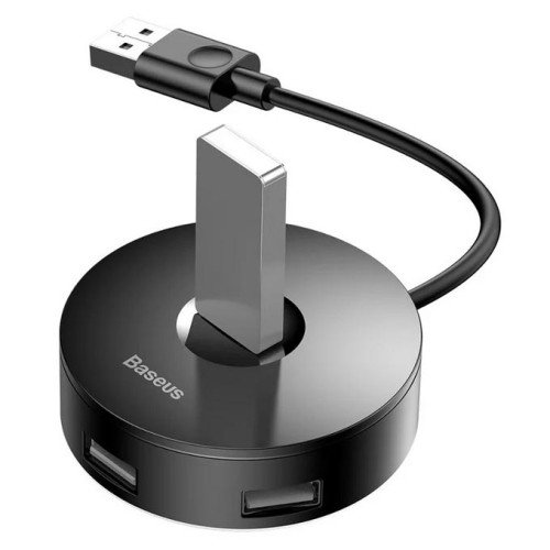USB HUB Baseus Round Box C30A-03 CAHUB-F01 - хаб USB на 4 порта USB и 1 порт Micro-USB, длина 0.12 м