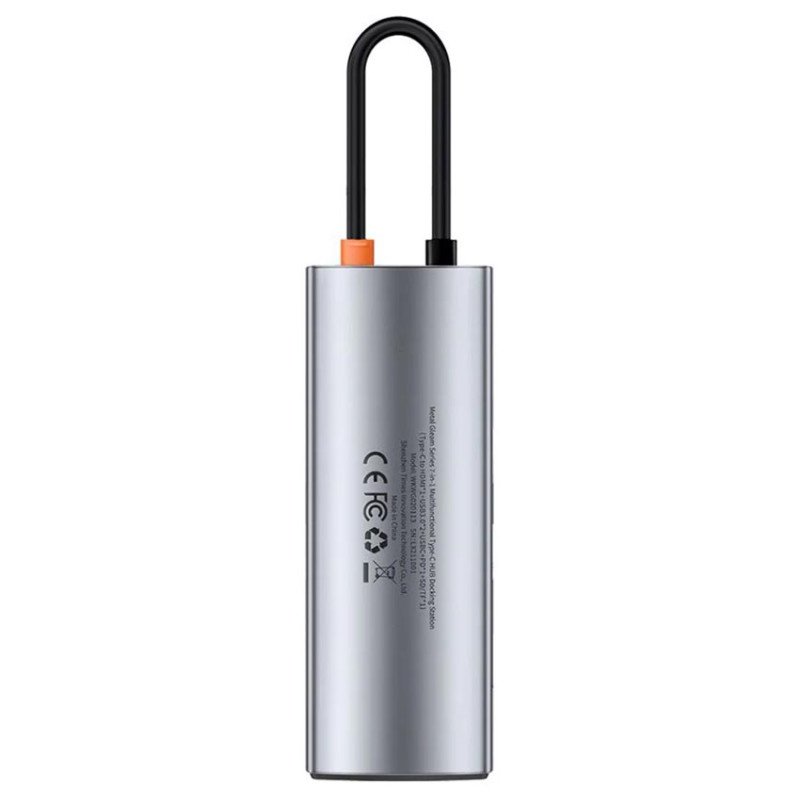 Хаб розгалуджувач USB HUB Baseus Metal Gleam Series 7-in-1 Multifunctional Type-C HUB WKWG020113