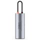 Хаб розгалуджувач USB HUB Baseus Metal Gleam Series 7-in-1 Multifunctional Type-C HUB WKWG020113