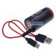 Літієвий акумулятор D R20 Li-ion Soshine 6000mWh 1.5V Protected USB Type-C поштучно від 1 шт.