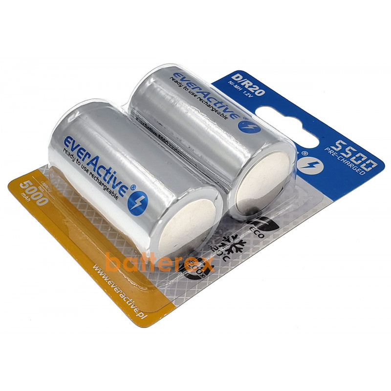 Акумулятор R20 D Everactive 5500 mah Ready to use від 1 шт.