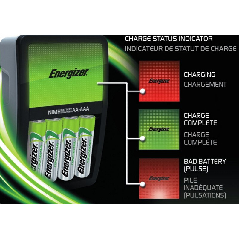 Зарядний пристрій Energizer MAXI Charger на 4 канали + 4 акумулятори AA Energizer 2000mah