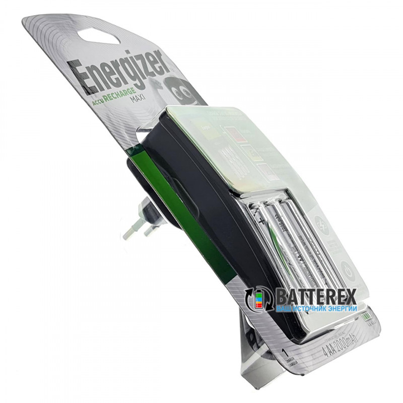 Зарядний пристрій Energizer MAXI Charger на 4 канали + 4 акумулятори AA Energizer 2000mah