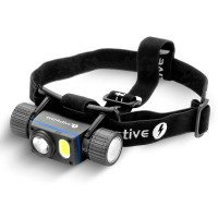 EverActive HL-2000R Force PRO 2000 люмен - налобний ліхтар, 2 джерела світла, червоне світло, заряд від USB-C, живлення від 21700, акумулятор 21700 4000mah в комплекті