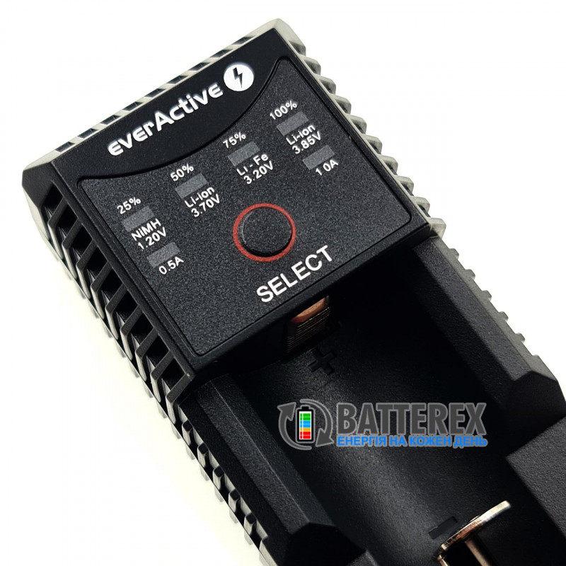 Зарядний пристрій EverActive UC 100 + мережевий адаптер USB Liitokala 5V 2A