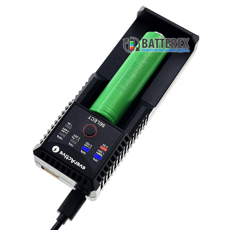 Зарядний пристрій EverActive UC 100 + мережевий адаптер USB Liitokala 5V 2A