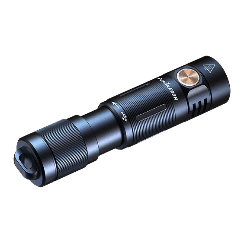 Фонарь-брелок Fenix E05R Black - цвет чёрный