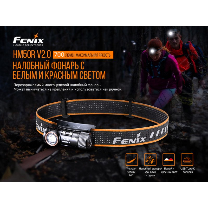 Налобный фонарь Fenix HM50R V2.0