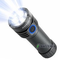 EverActive FL-3000R Luminator 3000lm - яскравий потужний ручний ліхтар, зарядка від USB-C, живлення від 26650, акумулятор 26650 4000mAh в комплекті