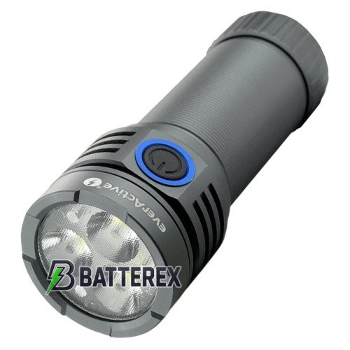 EverActive FL-3000R Luminator 3000lm - яскравий потужний ручний ліхтар, зарядка від USB-C, живлення від 26650, акумулятор 26650 4000mAh в комплекті