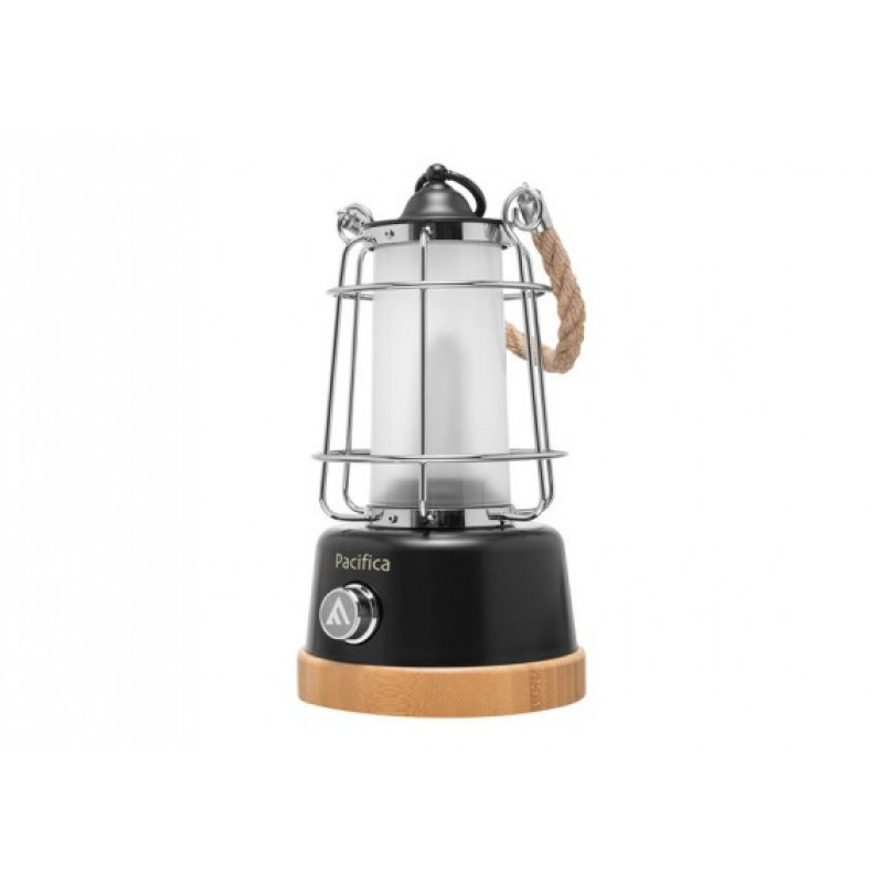 Кемпинговый фонарь Mactronic Pacifica ACL0111 Black с плавной регулировкой яркости 10-370Lm и функцией Повербанк + 2 аккумулятора 18650 2600mah