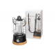 Кемпинговый фонарь Mactronic Pacifica ACL0111 Black с плавной регулировкой яркости 10-370Lm и функцией Повербанк + 2 аккумулятора 18650 2600mah