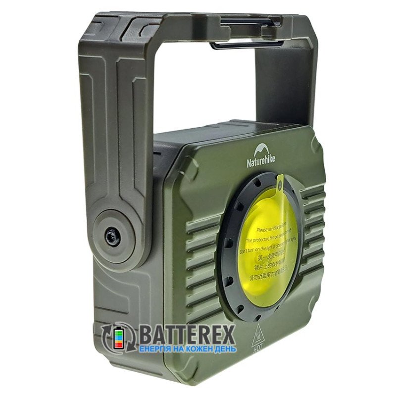 Кемпинговый фонарь Naturehike CNK2300012 Green 1200Lm USB Type-C с плавной регулировкой яркости, красным светом, выбором температуры света, повербанком и батареей 5200mah