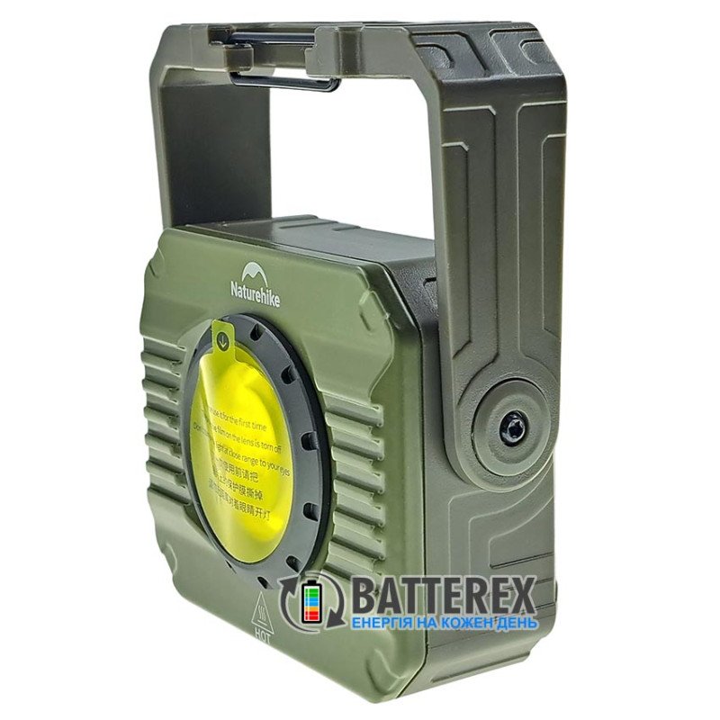 Кемпинговый фонарь Naturehike CNK2300012 Green 1200Lm USB Type-C с плавной регулировкой яркости, красным светом, выбором температуры света, повербанком и батареей 5200mah