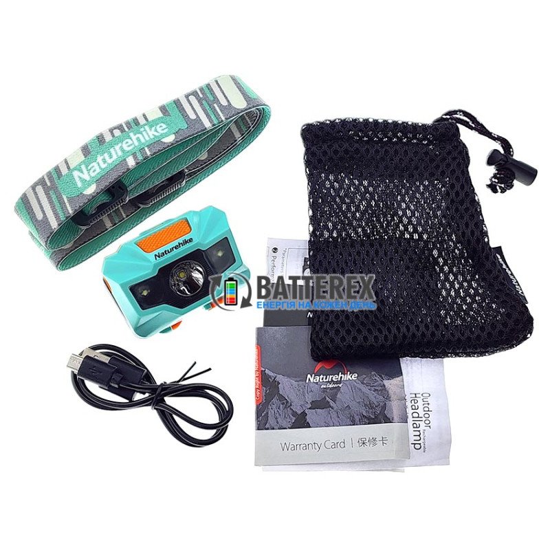 Налобный фонарь Naturehike TD-02 150Lm 1200mAh USB Grey-Blue