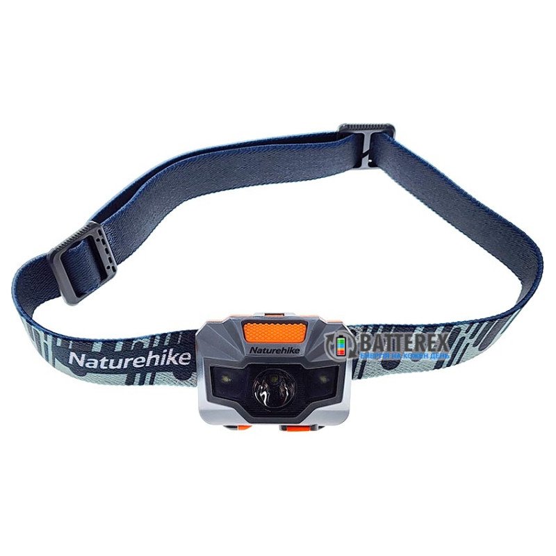 Налобный фонарь Naturehike TD-02 150Lm 1200mAh USB Grey-Orange