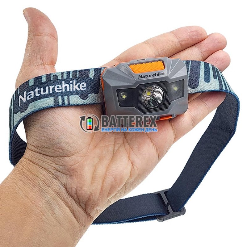 Налобный фонарь Naturehike TD-02 150Lm 1200mAh USB Grey-Orange