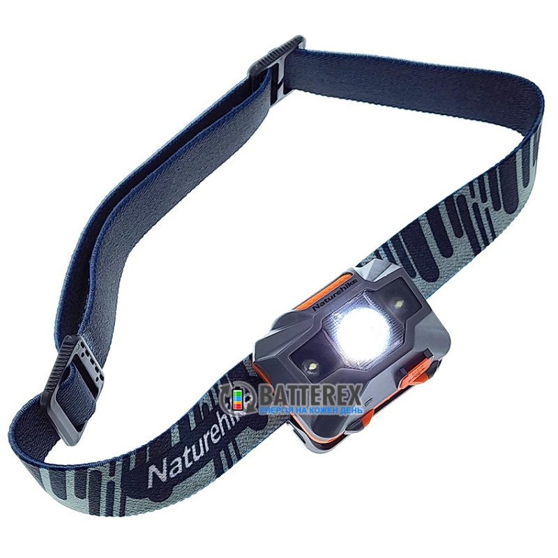 Налобный фонарь Naturehike TD-02 150Lm 1200mAh USB Grey-Orange