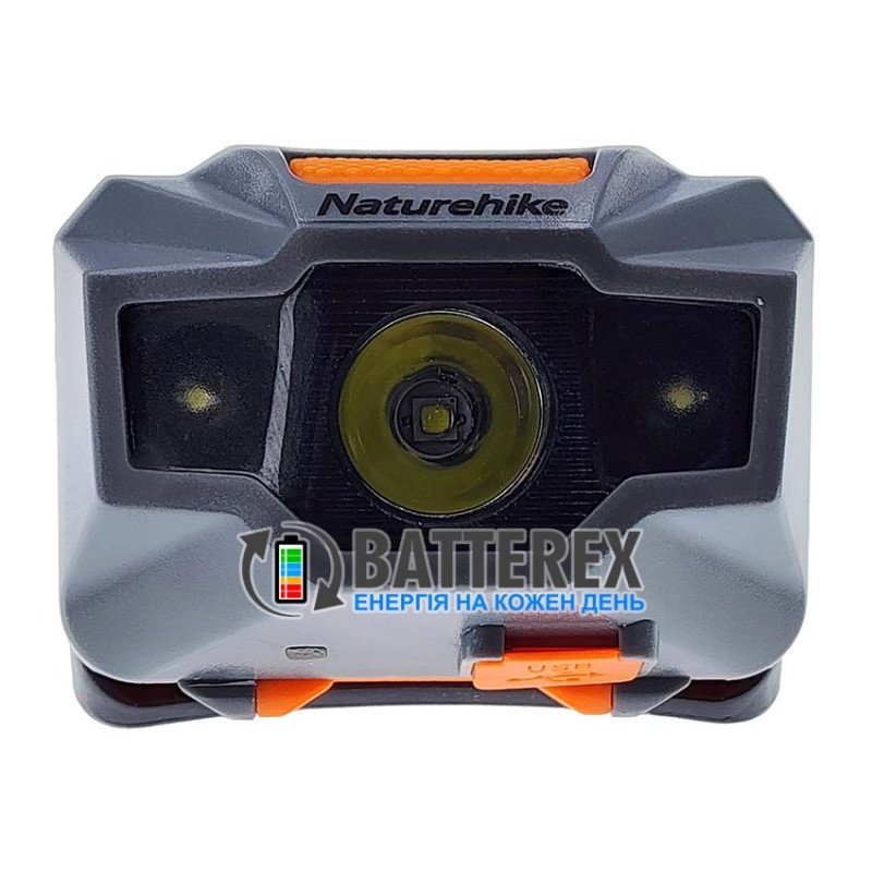 Налобный фонарь Naturehike TD-02 150Lm 1200mAh USB Grey-Orange