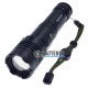 Яркий ручной фонарь Quantum Perfect QM-FL1035 5W LED 1000Lm + 3W COB, фокус Zoom, Повербанк, заряд от USB Type-C, универсальное питание 18650/26650/3хААА, аккумулятор 18650 в комплекте