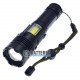 Яркий ручной фонарь Quantum Perfect QM-FL1035 5W LED 1000Lm + 3W COB, фокус Zoom, Повербанк, заряд от USB Type-C, универсальное питание 18650/26650/3хААА, аккумулятор 18650 в комплекте