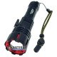 Яскравий ручний ліхтар Quantum Stream QM-FL1036 10W 1200Lm + 3W COB, фокус Zoom, дисплей із індикациєю заряду, Повербанк, заряд від USB Type-C, універсальне живлення 18650/26650/3хААА, акумулятор 26650 4500mah в комплекті