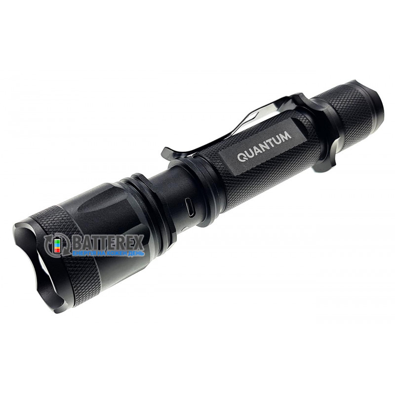 Фонарь ручной Quantum Techno QM-FL1010 700lm с регулировкой фокуса и зарядкой от USB