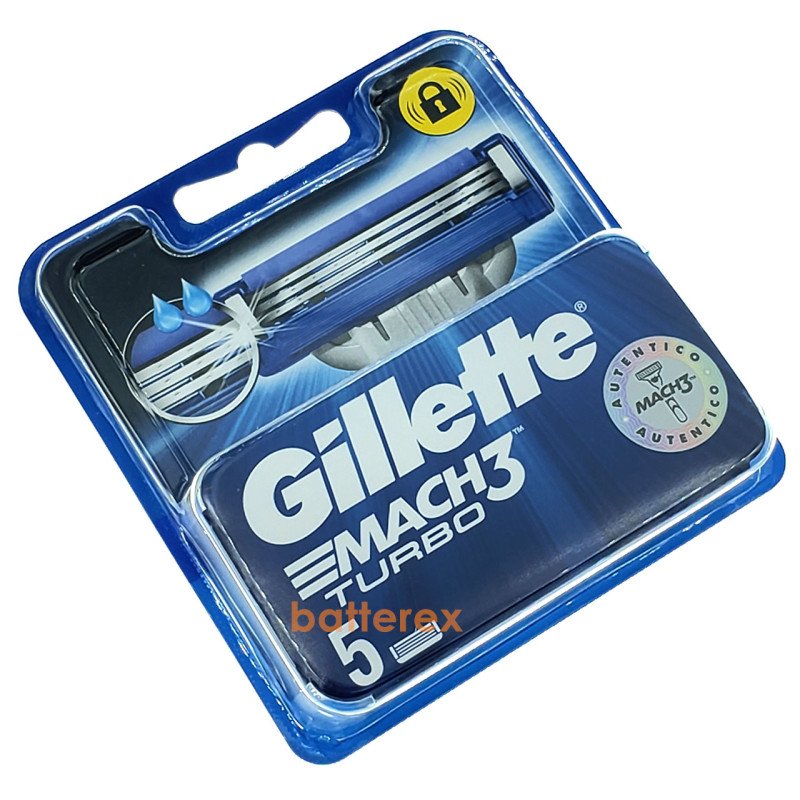 Упаковка 5 лезвий Gillette Mach3 Turbo - оригинал