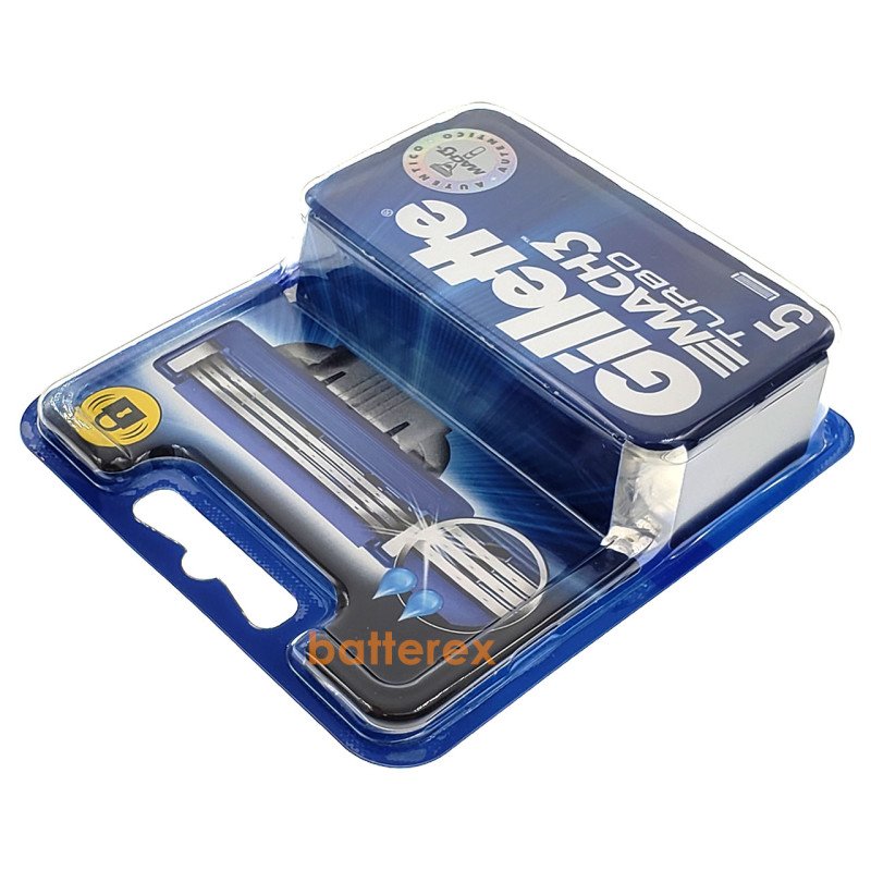 Упаковка 5 лезвий Gillette Mach3 Turbo - оригинал