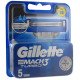 Упаковка 5 лезвий Gillette Mach3 Turbo - оригинал