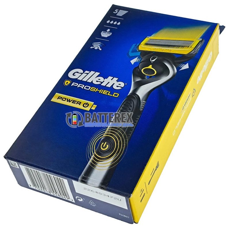 Станок Gillette Fusion5 Proshield FlexBall Power із вібровузлом - комплект станок, касета, батарейка ААА та підставка