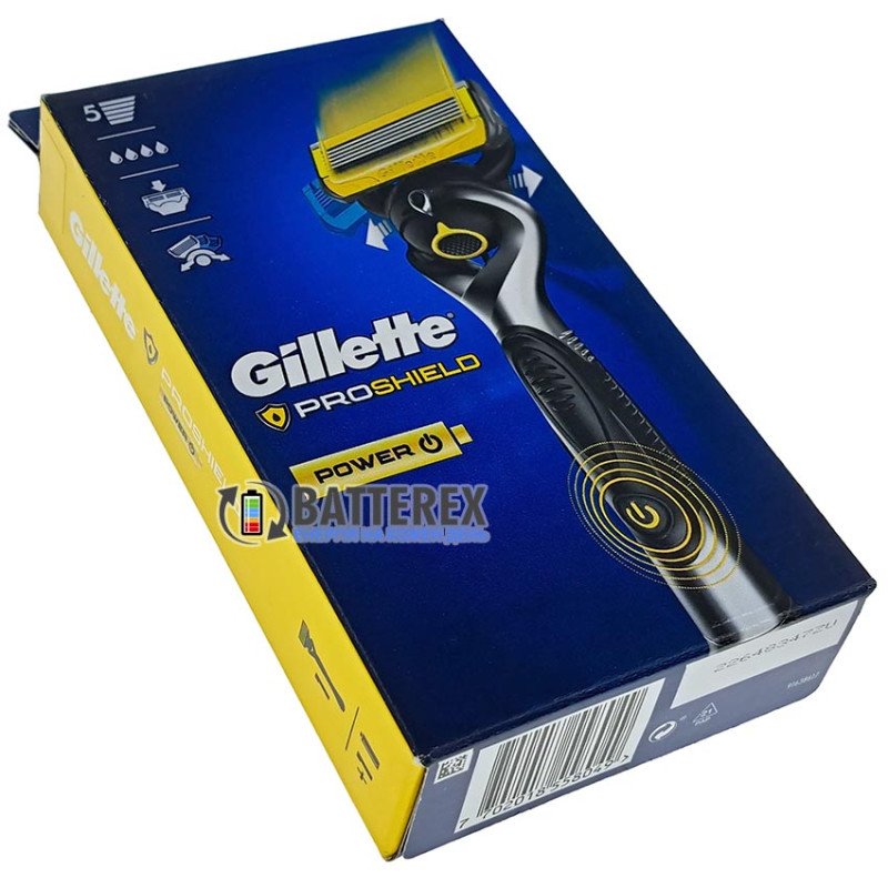 Станок Gillette Fusion5 Proshield FlexBall Power із вібровузлом - комплект станок, касета, батарейка ААА та підставка