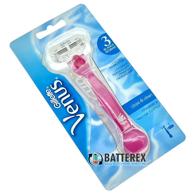 Станок Gillette Venus (розовый) + 1 лезвие Gillette Venus