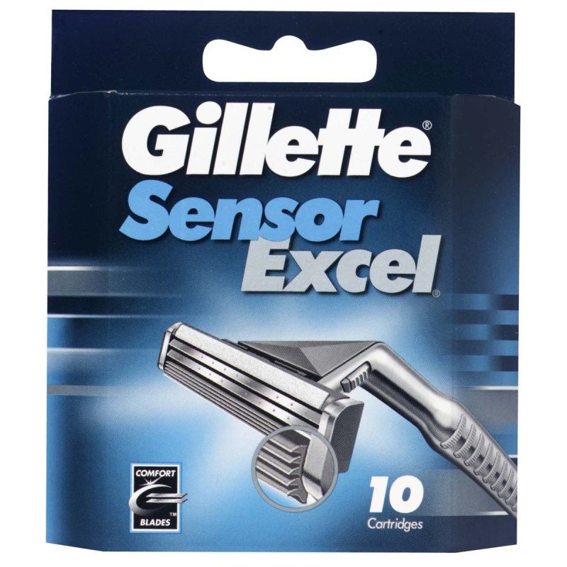Лезвия Gillette Sensor Excel упаковка 10 шт.