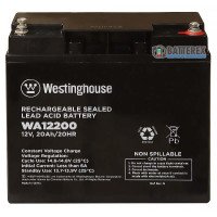 Аккумулятор свинцово-кислотный Westinghouse Deep Cycle 12V 20Ah terminal T12