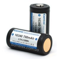 16340 CR123A Keeppower 700mah 3,7V Protected с платой защитой